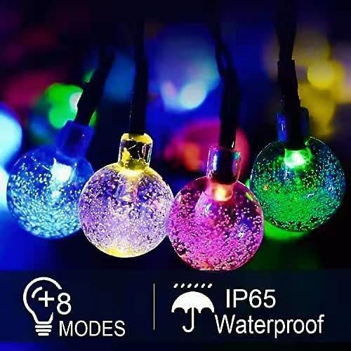 ADVWIN Christmas Decoration String Lights, 120 LED 10Pcs Santa Fairy Lights, USB Powered Christmas Curtain Lights for Xmas Tree Patio Bedroom Decor, Warm White