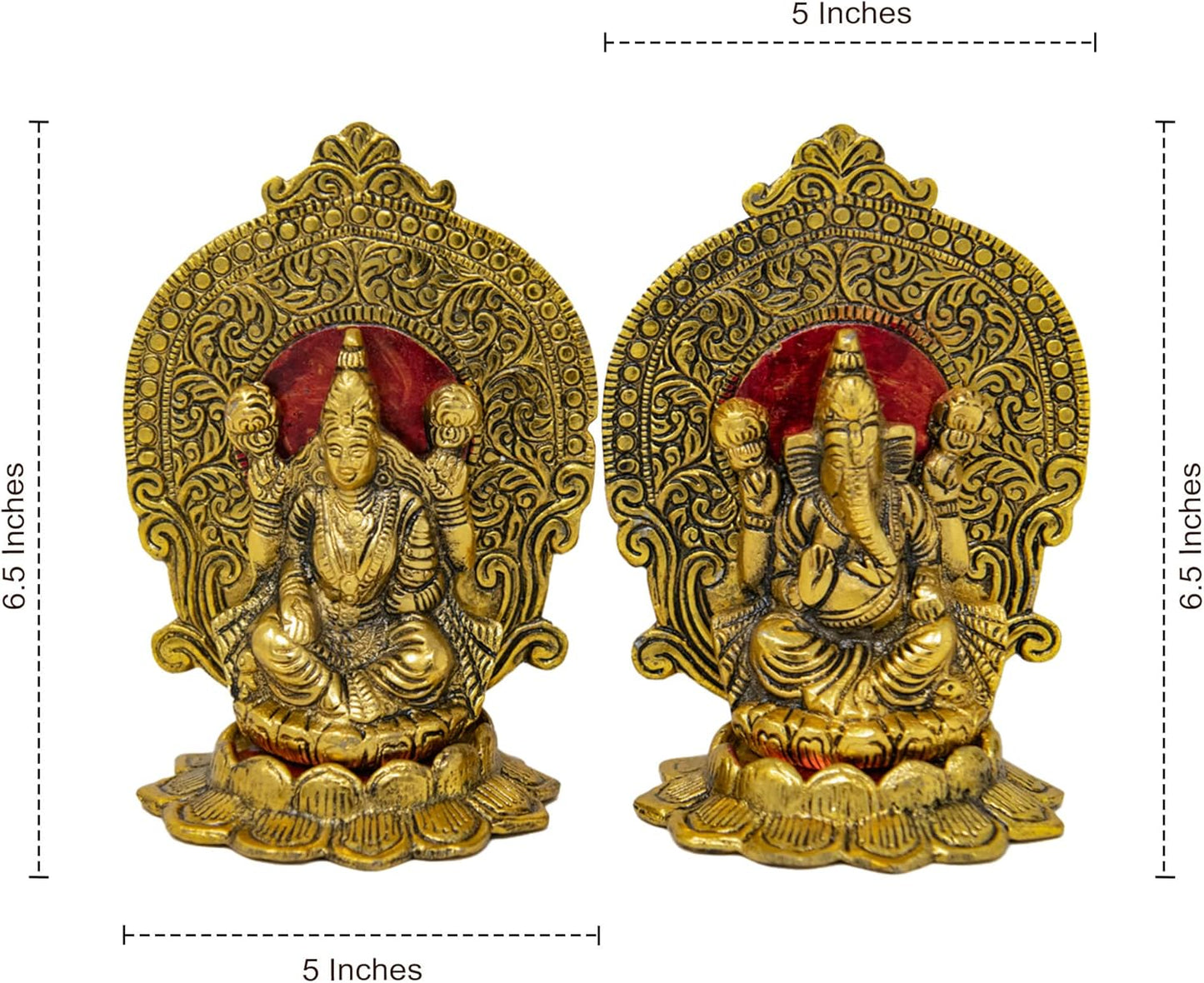 Wonder Care | Ganesha Statue Sculpted in Great Detail in Ivory Antique Finish - Ganesh Idol for Car | Home Decor | Mandir | Gift | Hindu God Idol