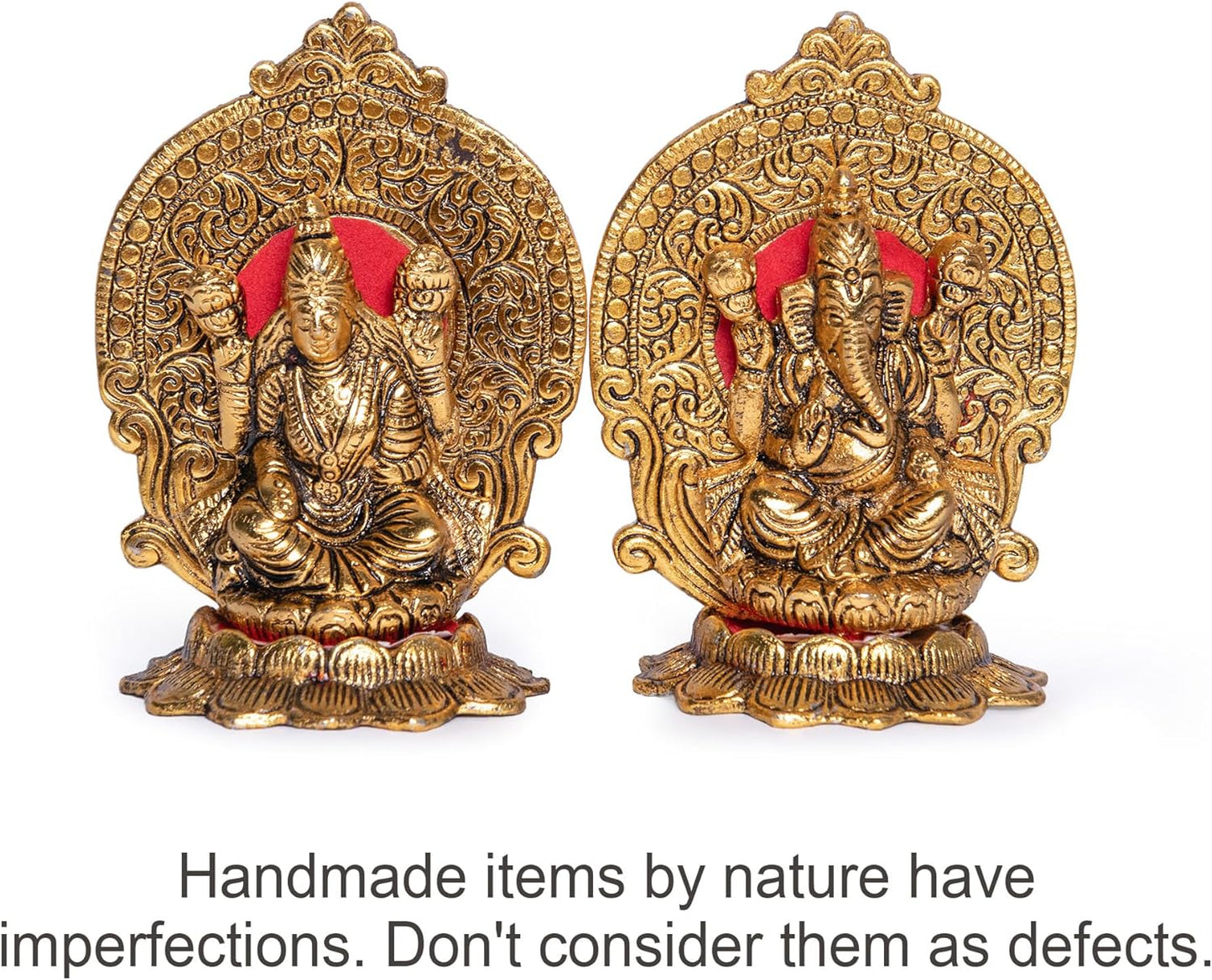 Wonder Care | Ganesha Statue Sculpted in Great Detail in Ivory Antique Finish - Ganesh Idol for Car | Home Decor | Mandir | Gift | Hindu God Idol